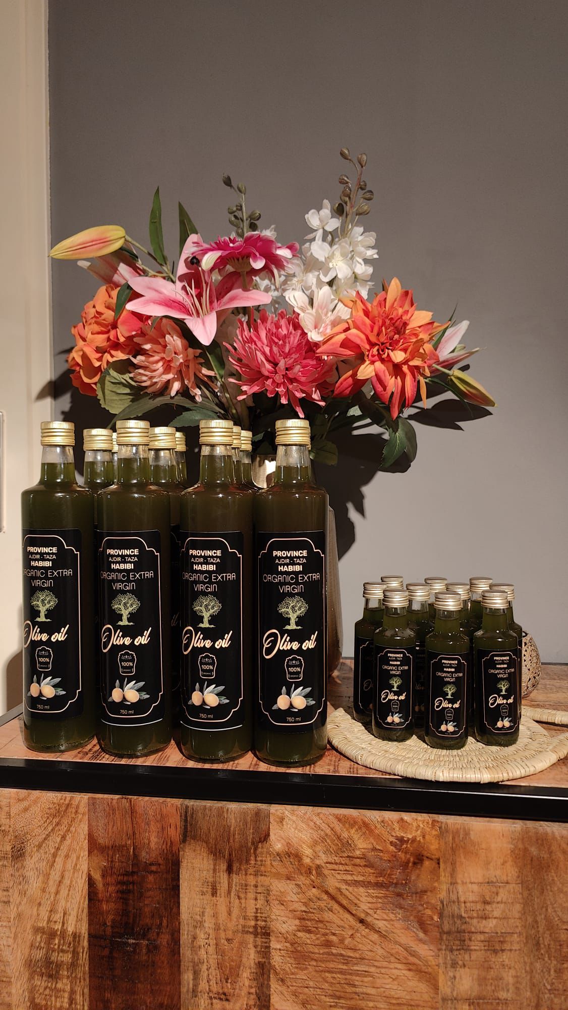 Habibi olijfolie 750ML en 100ML flessen